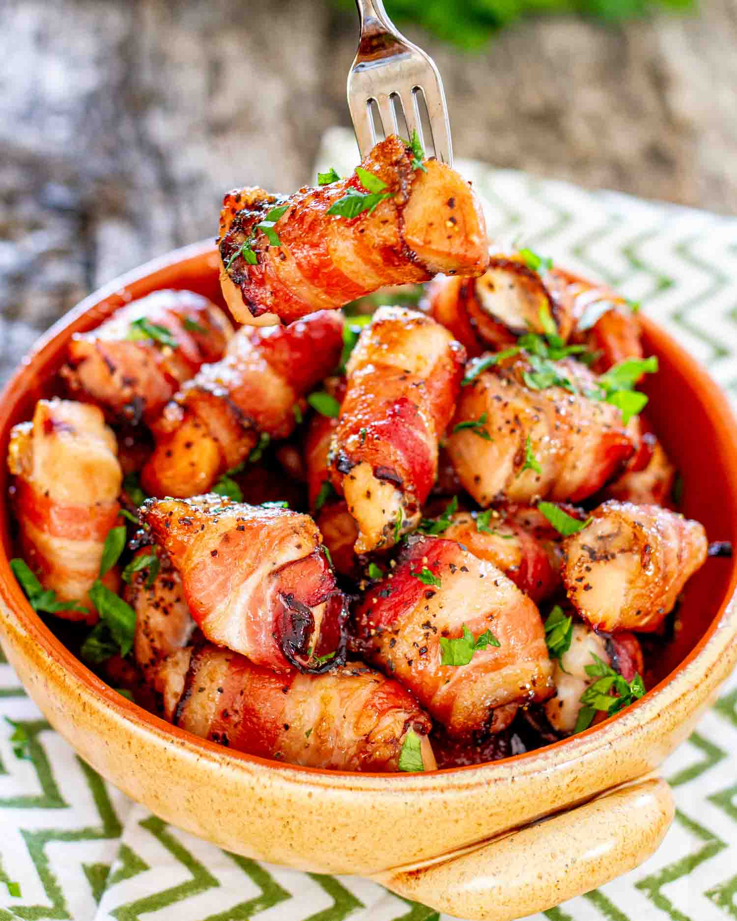 Becon warp chicken