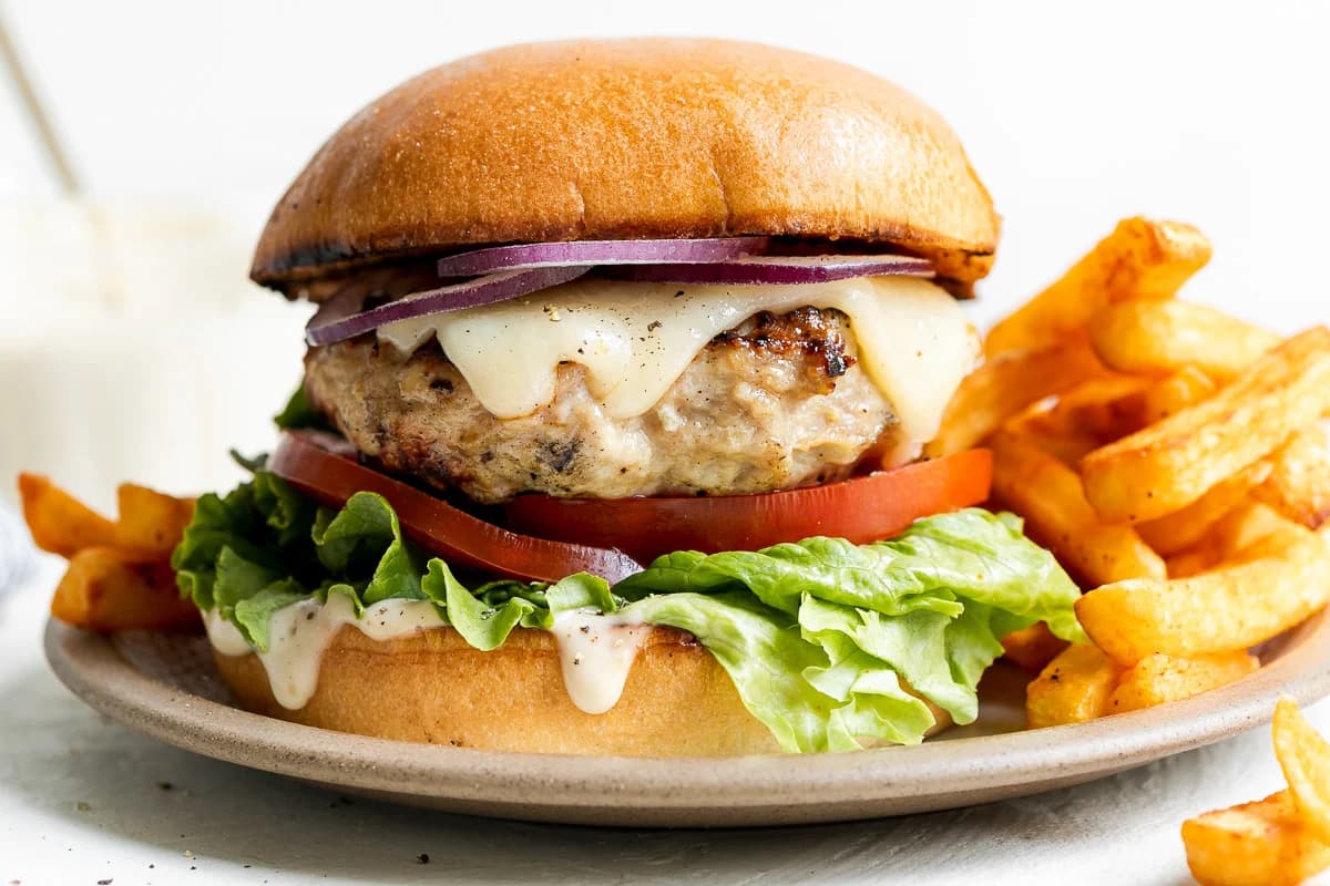 Grill chicken burger
